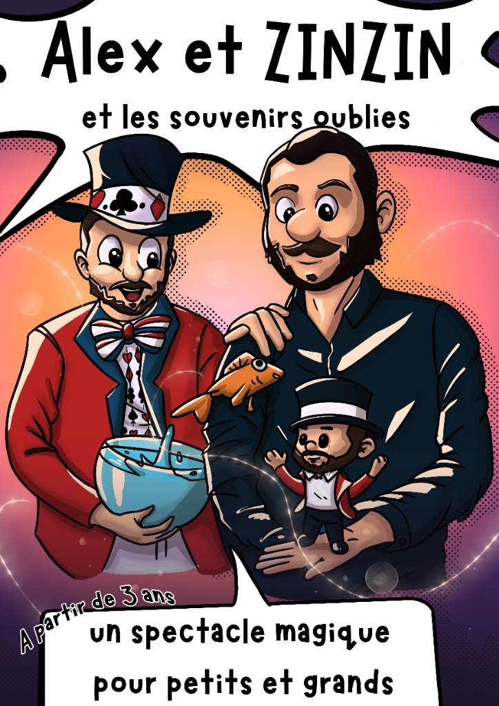 Affiche Spectacle Alexe et Zinzin